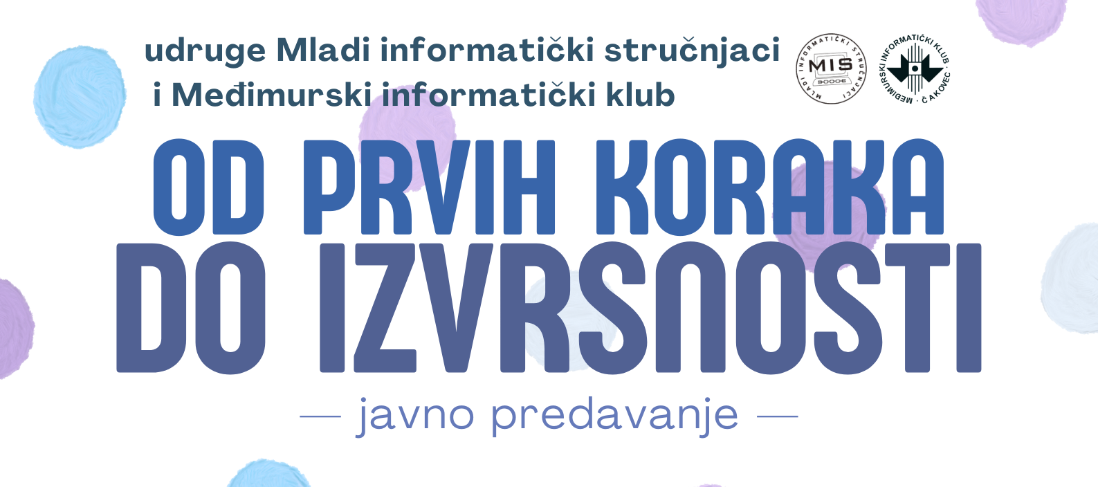 Javno predavanje Od prvih koraka do izvrsnosti